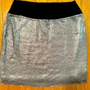 🩶silver sequin BAILEY 44 mini skirt!🩶